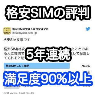 格安SIM(格安スマホ)の評判と口コミ