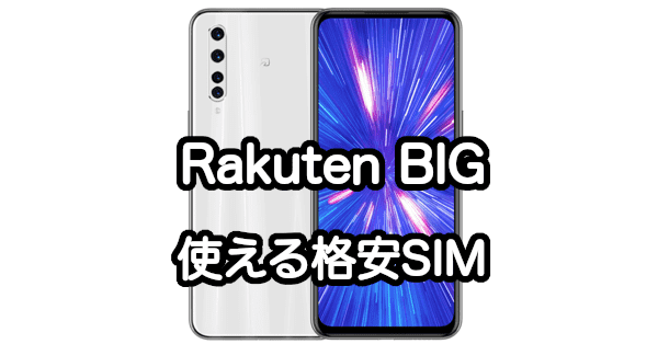 Rakuten Bigはuqモバイル Linemo ワイモバイルなどで使える 詳細スペックとレビュー