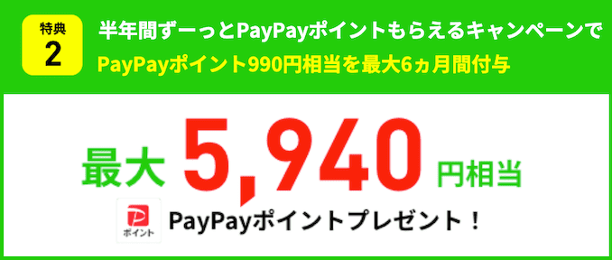 LINEMOキャンペーンでPayPay最大5,940円相当プレゼント