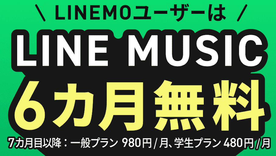 LINEMOのLINE MUSICのキャンペーン