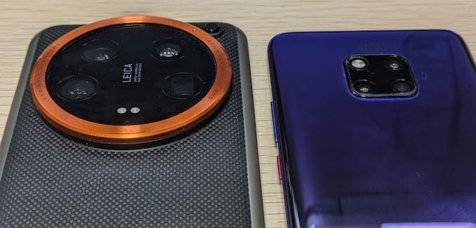 Xiaomi 14 Ultraのカメラユニットの比較