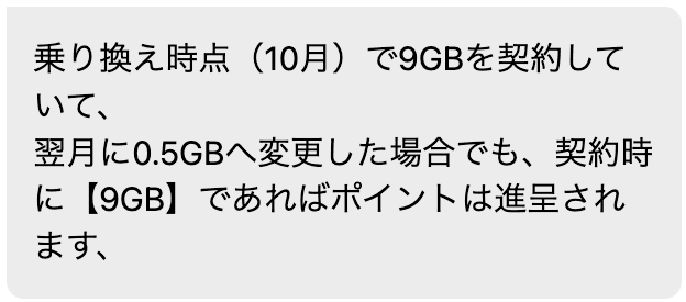 irumoのキャンペーンでのプラン変更