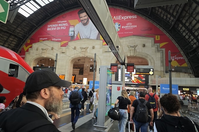 イタリアのミラノ中央駅