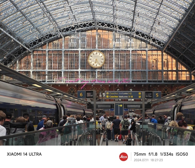 ロンドンのセント・パンクラス駅