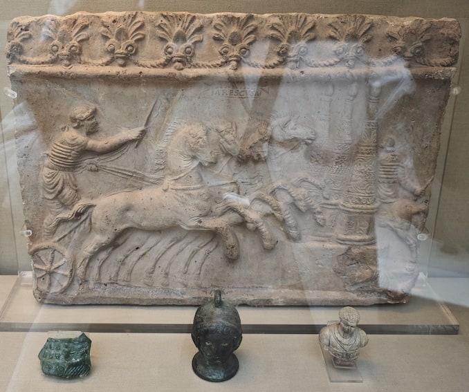 Roman Chariot Race Relief