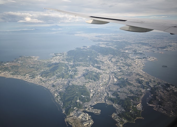 飛行機から日本の景色2