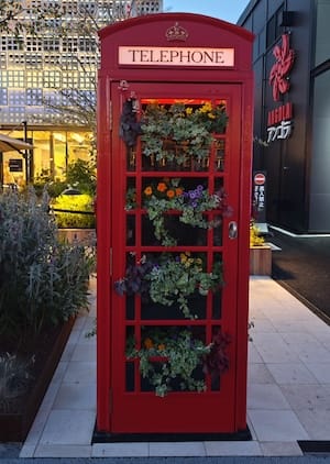 イギリスの電話ボックス