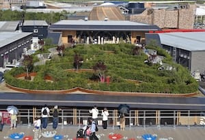 イタリア館の屋上の庭園