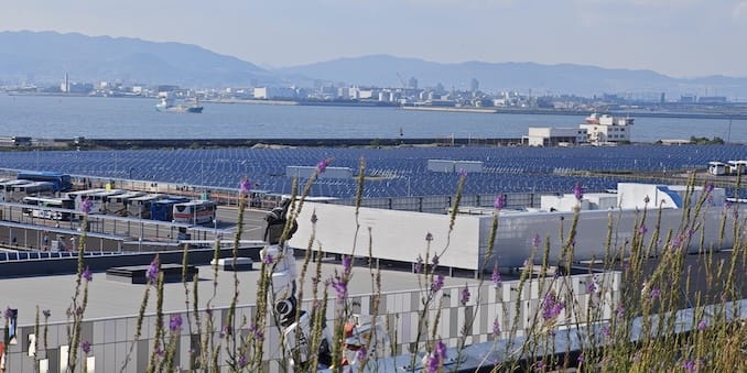 大阪万博の太陽光パネル