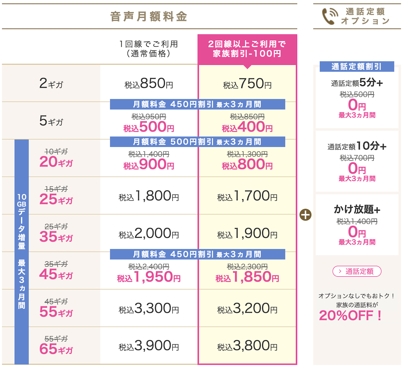 IIJmioのキャンペーン詳細