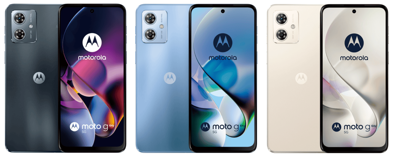 ワイモバイルのmoto g64y 5Gの外観