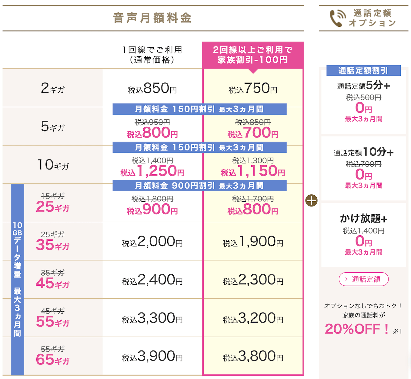 IIJmioのキャンペーン詳細