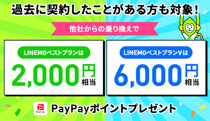 LINEMO再契約キャンペーンの詳細