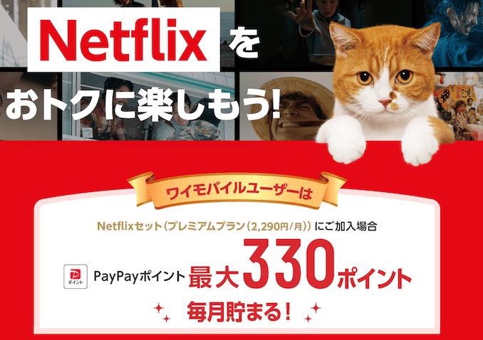 ワイモバイルのNetflixキャンペーン